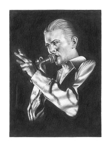 "The Thin White Duke" David Bowie Print (9"x12")