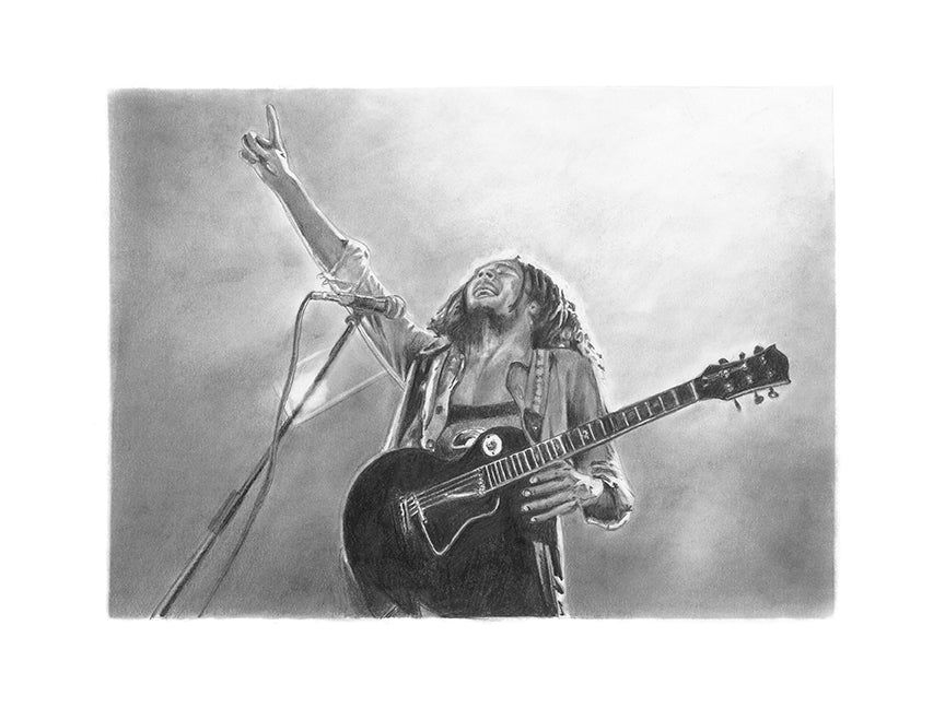"One Love - Bob Marley" Print (12"x9")