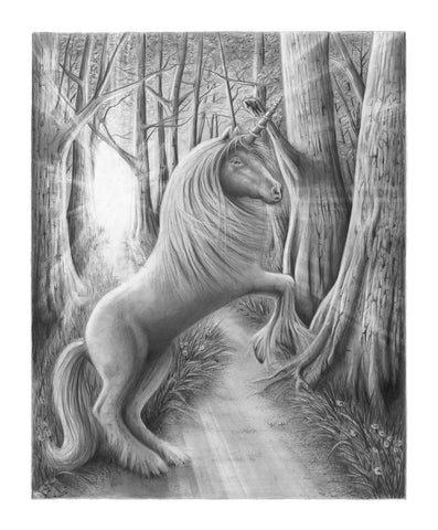 "Lizzie's Unicorn" Print (14"x17")